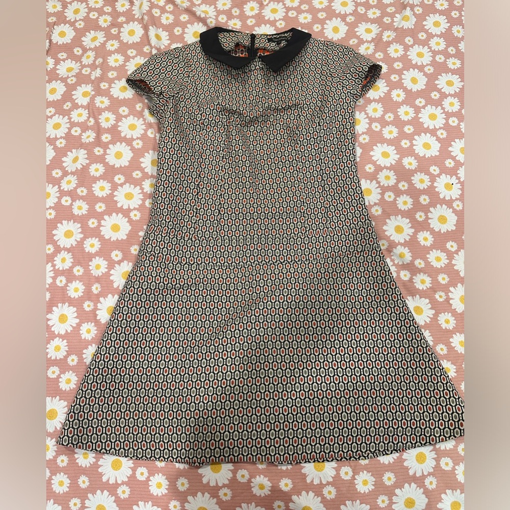 Vintage geometric mod style vintage Tara Jarmon dress